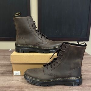 Doc marten combs leather dark brown mens 10 BL